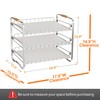 MAXIFFE 3 Tier Can Organizer for Pantry, Space-Saving Adjustable Easy