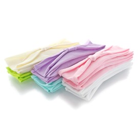 Jersey Cotton Knit Baby Headbands, Infant Size - Pastels - 24 Pack