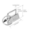 40Pcs 1 Inch Key Fob Hardware,Iron Tail Clip with Split