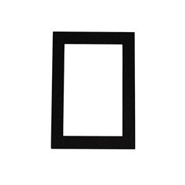 CountryArtHouse Black Acid Free 12x16 Picture Frame Mat with Black Bevel Cut Core for 11x14 Pictures - Fits 12x16 Frame