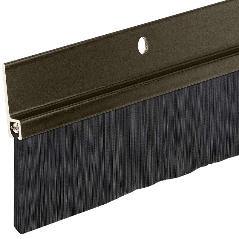 Heavy Duty Brush Door Sweep – 36" Long Brown Draft