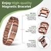 MagEnergy Copper Bracelet for Men, Cross Copper Magnetic Bracelet with