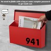 KYODOLED Wall-Mount Mailbox, Large Capacity Mail Box, Galvanized Steel Rust-Proof
