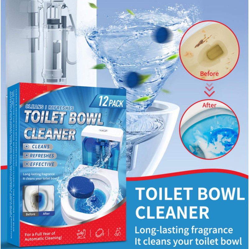 NiTa HyHy Automatic Toilet Bowl Cleaner Tablets,Put in the Toilet