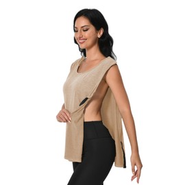 Post Shoulder Surgery Shirts Men Women Post OP Surgical Tank Tops Mastectomy Sleeveless Shirt Chemo Port Camisole Recovery Rotator Cuff Breast Must Have Adaptive Clothes Unisex