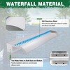 Waterfall Pool Fountain, LONGRUN Stainless Steel Waterfall Spillway for Pools