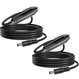 WUHAO 2-Pack ZQ510 QLn420 Car Charger 12V DC Adapter for Zebra ZQ510 ZQ511 ZQ500 ZQ520 ZQ521 QLn220 QLn320 ZQ52 QN4 QN2 QN3 QH2 QLn-EC4 FSP048-DBCA2 AT18486-2 AT18486-1 Printer Charger