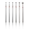 6 Pack Nail Drill Bits, 3/32" Cuticle Cleaning Ball Head,