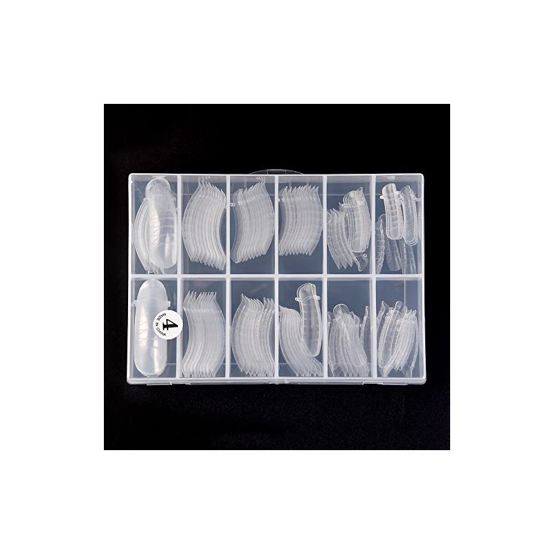 KADS Nail Tips 12 Sizes/10PCS Dual Nail Foam UV Gel
