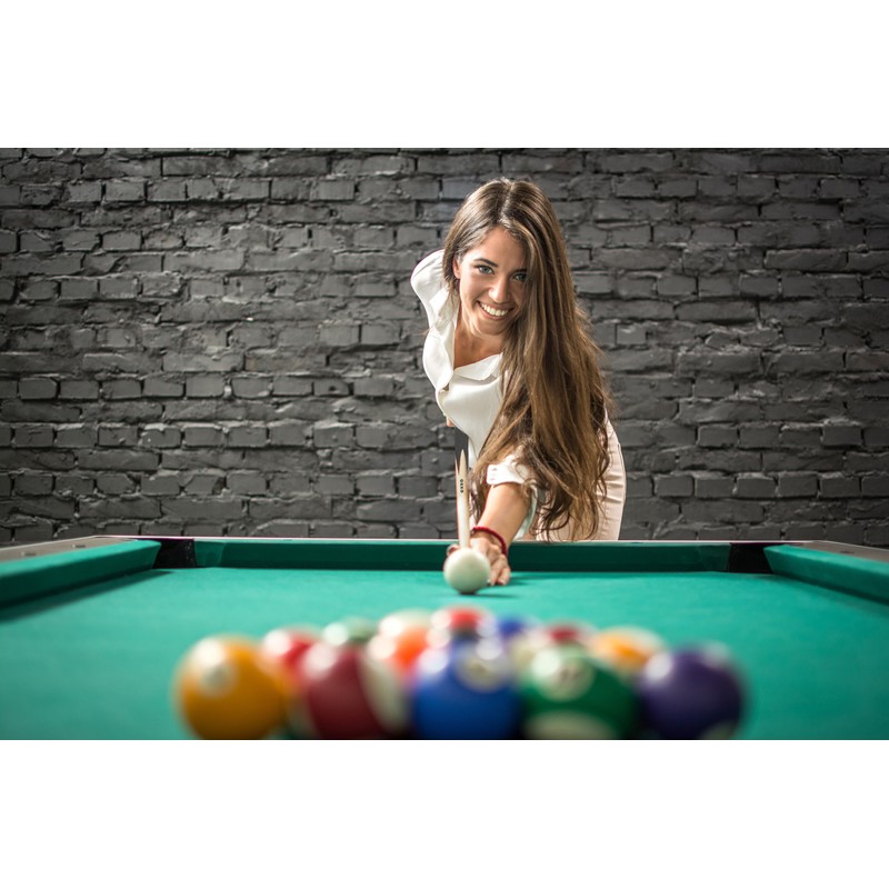 OKKO Billiard Pool Table Plastic 8 Ball Triangle Rack Black