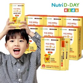 Nutri-D-Day 키즈 짜먹는 비타쭈 15포 x 7박스 Kids Vita Jju Drinkable Vitamin 15 Packs x 7 Boxes