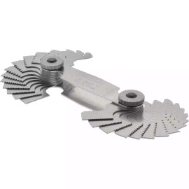 SPI 14-032-7 Stainless Steel Screw Pitch Gage: 28-Leaf, 0.5-6mm Pitch, 4-56 TPI