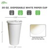 EcoQuality Durable Disposable Paper Cups & Flat Lids For Hot/Cold