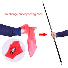 SUMAG Magic Pocket Staff Metal Appearing Cane with Video Tutorial Link Magic Wands for Professional Magicians Stage Close-up Magic Tricks Pocket Staff Magic Staff Accessories Props Illusion