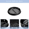 sourcing map 8Pcs 80mm/3.15" Circular Soffit Air Vents, Plastic Soffit