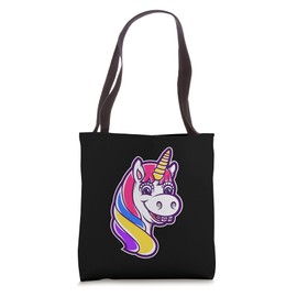 Cool Unicorn With Dental Braces Funny Horn Horse Smile Gift Tote Bag