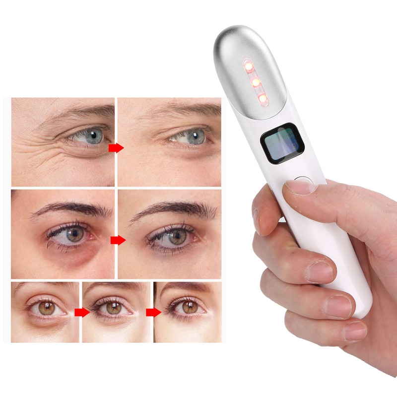 Eye Massage Pen Electric Hot Compress EMS Eye Massager Dark