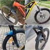 FIFTY-FIFTY Mountian Bike Fender,MTB Mudguard,Front and Rear Compatible,Fits 26", 27.5",