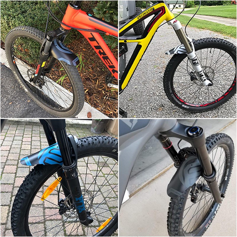 FIFTY-FIFTY Mountian Bike Fender,MTB Mudguard,Front and Rear Compatible,Fits 26", 27.5",