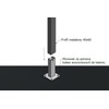 NAJDER Screw-On Sleeve Post Holder 35 x 55 mm for