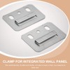 VILLCASE 100pcs Wall Panel Buckle, Wall Buckle Interlocking Hanging Bracket