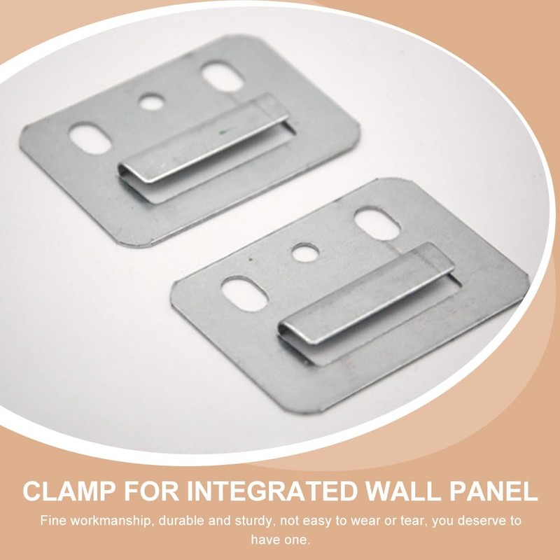 VILLCASE 100pcs Wall Panel Buckle, Wall Buckle Interlocking Hanging Bracket