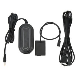 EP 5G Dummy Battery DC Coupler AC Power Adapter Kit for Z Fc Zfc Z30 Z50 Camera