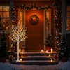ooLALoo 6 FT Lighted Birch Tree with 128 Led Lights