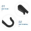 12pcs J Shaped Hook: Plastic Clip On Hanger - Kitchen