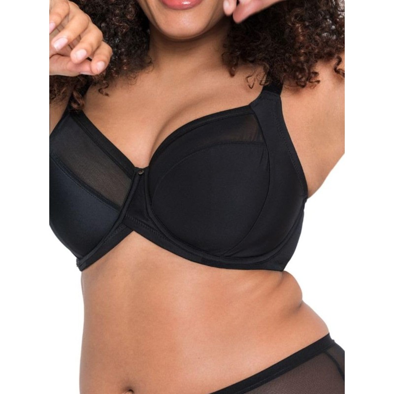Curvy Kate Womens Wonderfully Full Cup Balconette Bra, Black, 36H