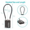 4 Digit Cable Combination Lock 7.1 inches Bold Cable for