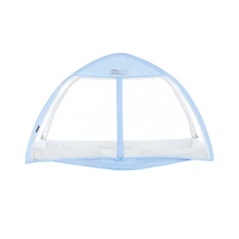 Dream On Me Canopy for Ziggy Playpen Blue/Instant Shade/Attaches Easily/Half Mesh Half Fabric Design/Complete Airflow & Visibility/Protection from Sun & Bugs/Folds compactly