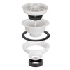 EZ-FLO 30006 Sink Strainer - Economy - Abs Body White