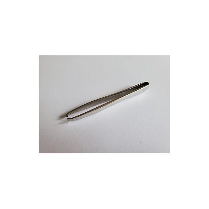Kurada Seisakusho Edomoto Hand Hammered Hair Tweezer for Eyelashes, 0.08