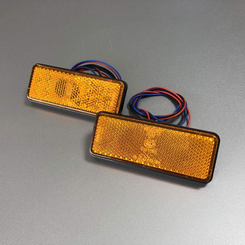 Discover winds LED Reflector Bike Custom Double Luminous Square Brake