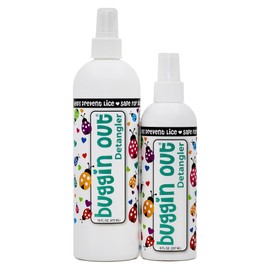 buggin out Detangler Spray | No More Lice | No More Tangles | Safe For Kids | Use Daily | 16oz