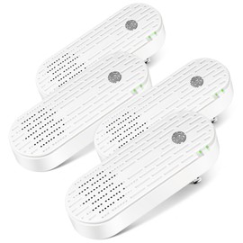 Plug in Air Ionizer (4 Pack): Air Purifier Plug in Wall - Quiet Air Freshener for Home,Bedroom, Office, Garage Room,with Aroma Sheet - Portable Air Cleaner, Odor,Pets Smell