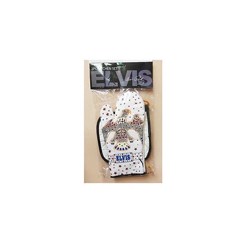 Midsouth Products Elvis Presley Oven Mitt & Pot Holder Set