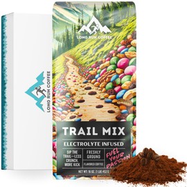 Long Run Coffee – Hydrating Coffee with Electrolytes – All Natrual Energy + Hydration + Recovery for Athletes – Stomach Friendly Electrolyte Coffee for Runners (1 lb, Trail Mix)