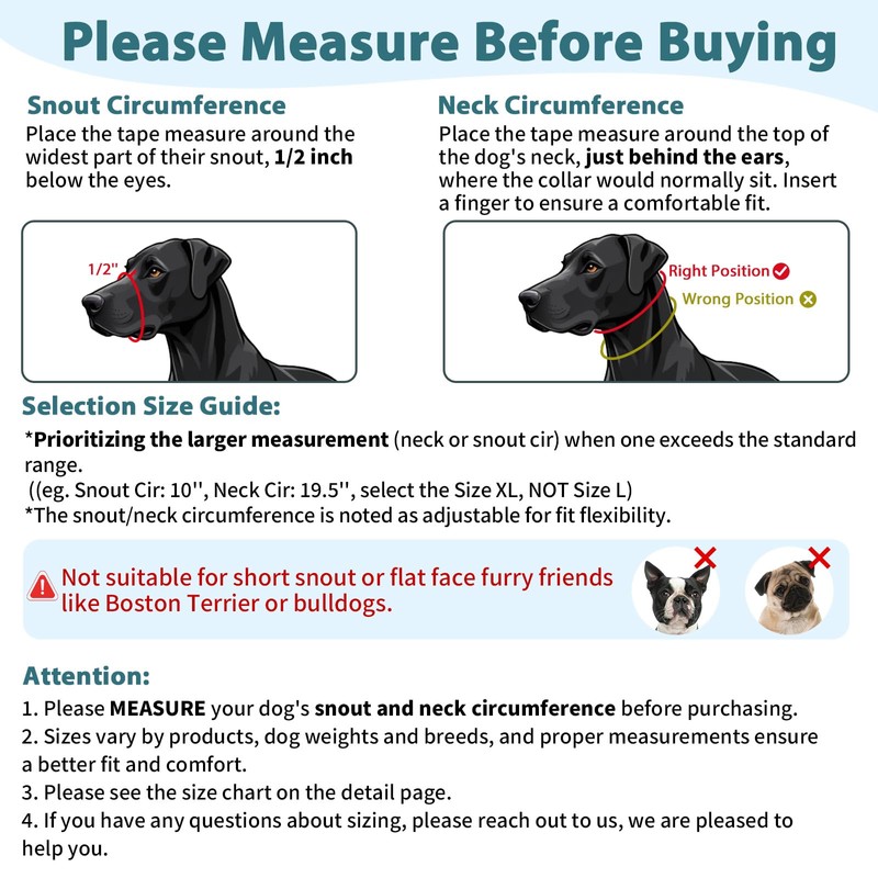 BARKLESS Sturdy No Pull Head Collar for Medium Large Dogs,