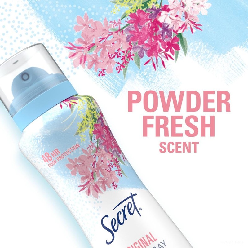 Secret Dry Spray Antiperspirant Deodorant for Women, 48hr Weightless Sweat