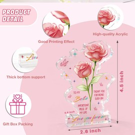 Best Bestie Friend Acrylic Sign Gifts for Women Friendship Acrylic Birthday Gifts for Friends Female,Friend Keepsake for Women Birthday,Bff Soul Sister Work Bestie Gift for Thanksgiving Present