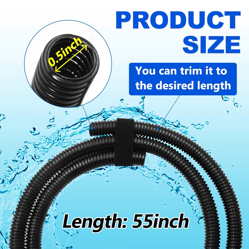 2932749159 Drain Hose 4-1/2' Length Replacement For All Dometic RV