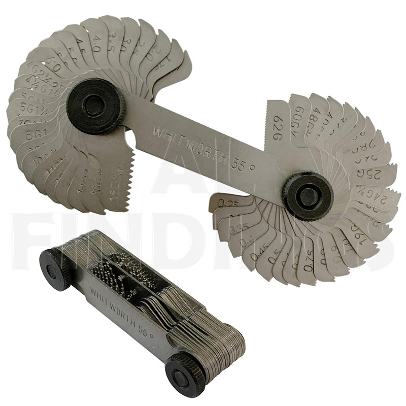 Whitworth 55 Blade : Screw Pitch Thread Gauge BSW Metric