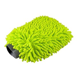 Nexgen Premium Chenille Wash Mitt — Scratch-Free Super Absorbent Microfiber Wash Mitt for Cars — Lime Green