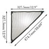DGZZI 2PCS Black Nylon Pet Wall Mounted Climbing Swing 33x33x48cm