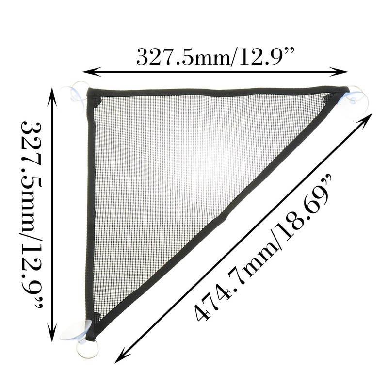 DGZZI 2PCS Black Nylon Pet Wall Mounted Climbing Swing 33x33x48cm