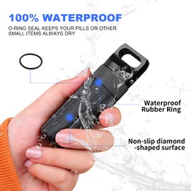 MZONGZI Aluminum Alloy Carrying Case Compatible with Ledger Nano X/S Plus, Waterproof and Shockproof, USB Storage, Secure Case for Cryptocurrency Cold Wallet (Black)