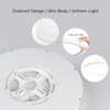 Roomratv Ceiling Light Fixture with Remote Control, Flush Mount Ceiling