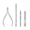 YFFSFDC Cuticle Nipper, Cuticle Pusher, Cuticle Cutter, Nail File, Set